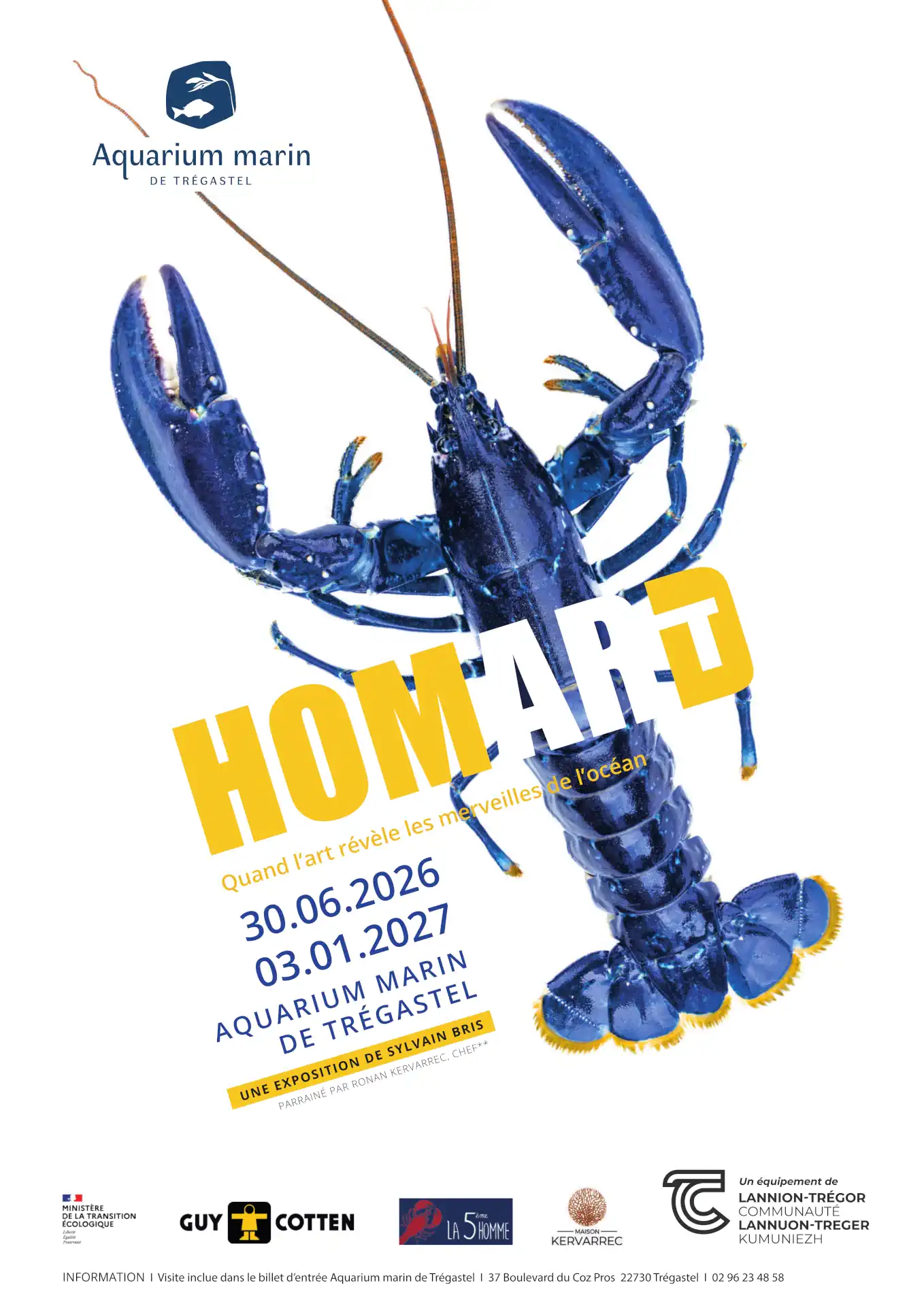 aquarium de trégastel expo homard