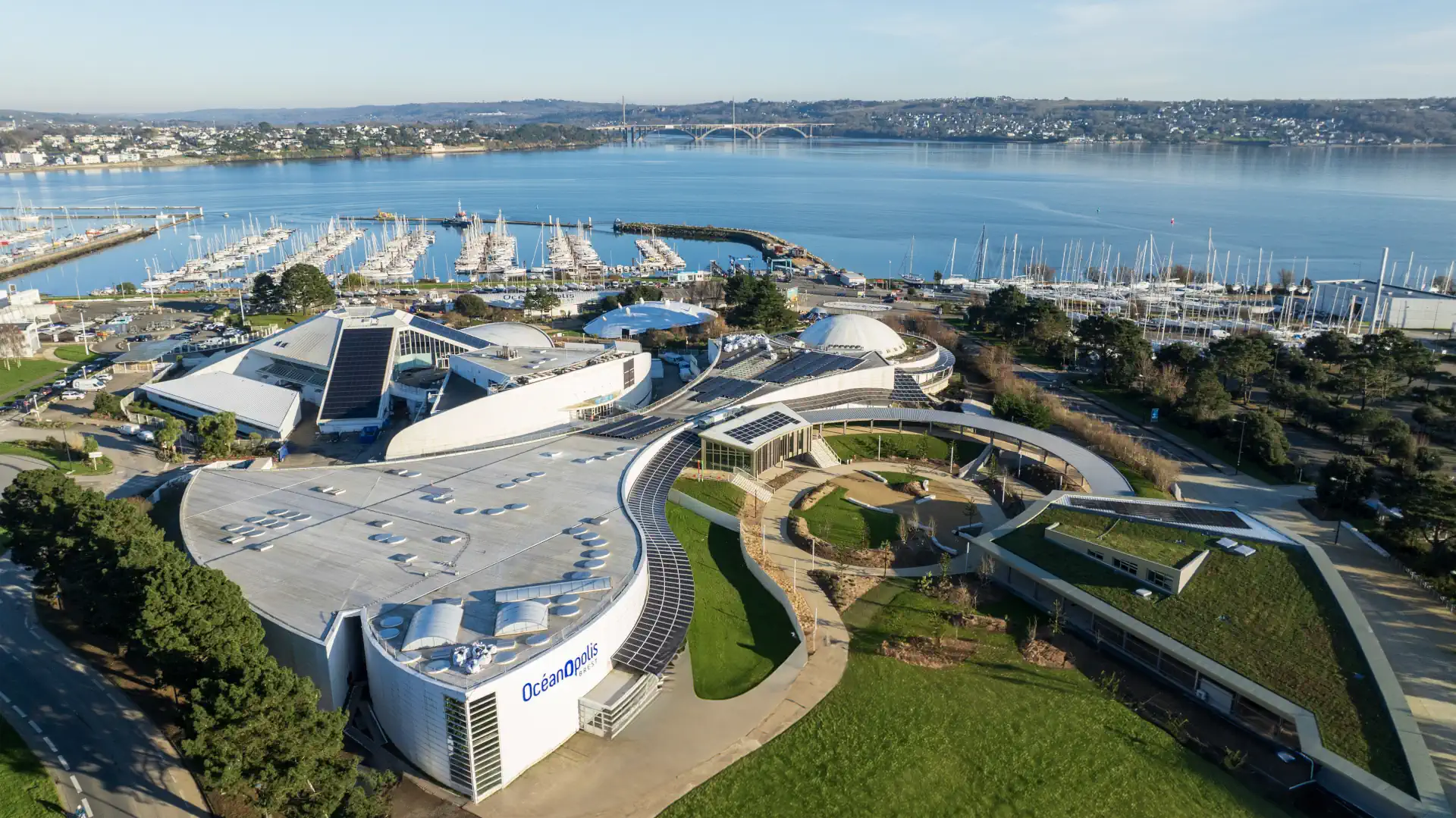 Vue-aerienne-Oceanopolis_janvier2025_Credit-photo_Katia-Quemere_Oceanopolis océanopolis vue aérienne